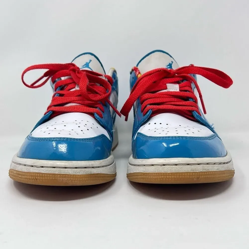 Nike Air Jordan 1 Low - Blue/White - Size 9.5 Excellent Preowned Condition - Picture 10 of 14